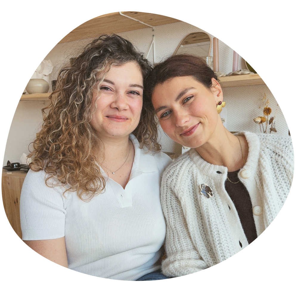 Fanny et Céline les deux céramistes de l'Atelier Mä à Nice